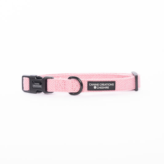 The Pink Herringbone Collar