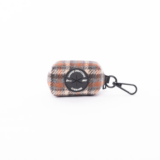 The Brown Tweed Poo Bag Holder