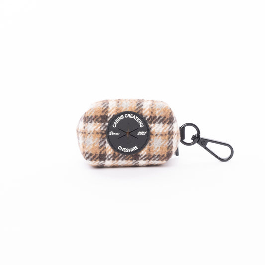 The Cream Tweed Poo Bag Holder