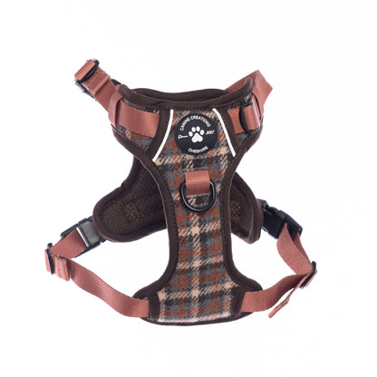 Harness, Lead & Poo Bag Bundle - Brown Tweed
