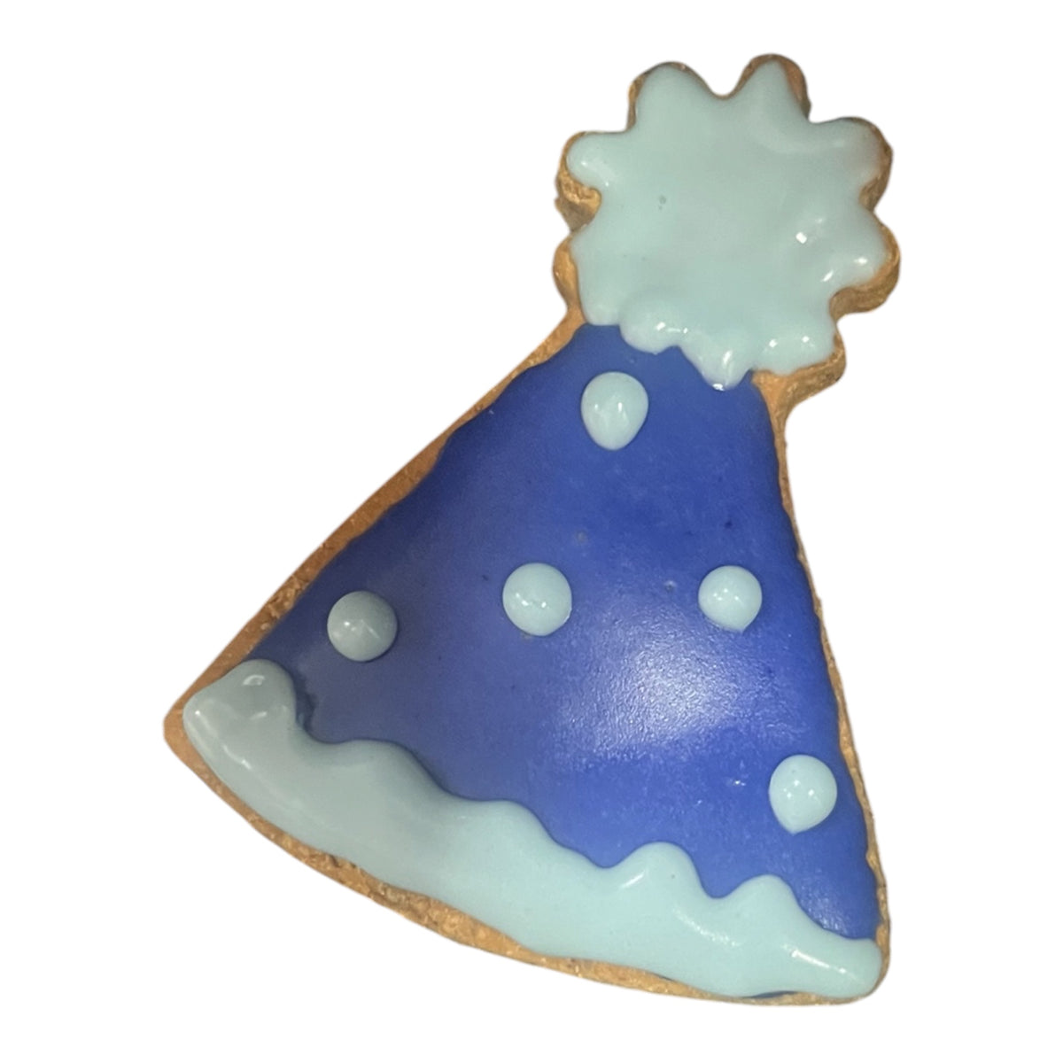 Birthday Party Hat Iced Dog Biscuit - Wholesale