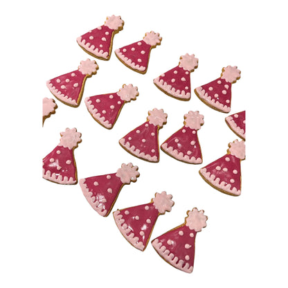 Birthday Party Hat Iced Dog Biscuit - Wholesale
