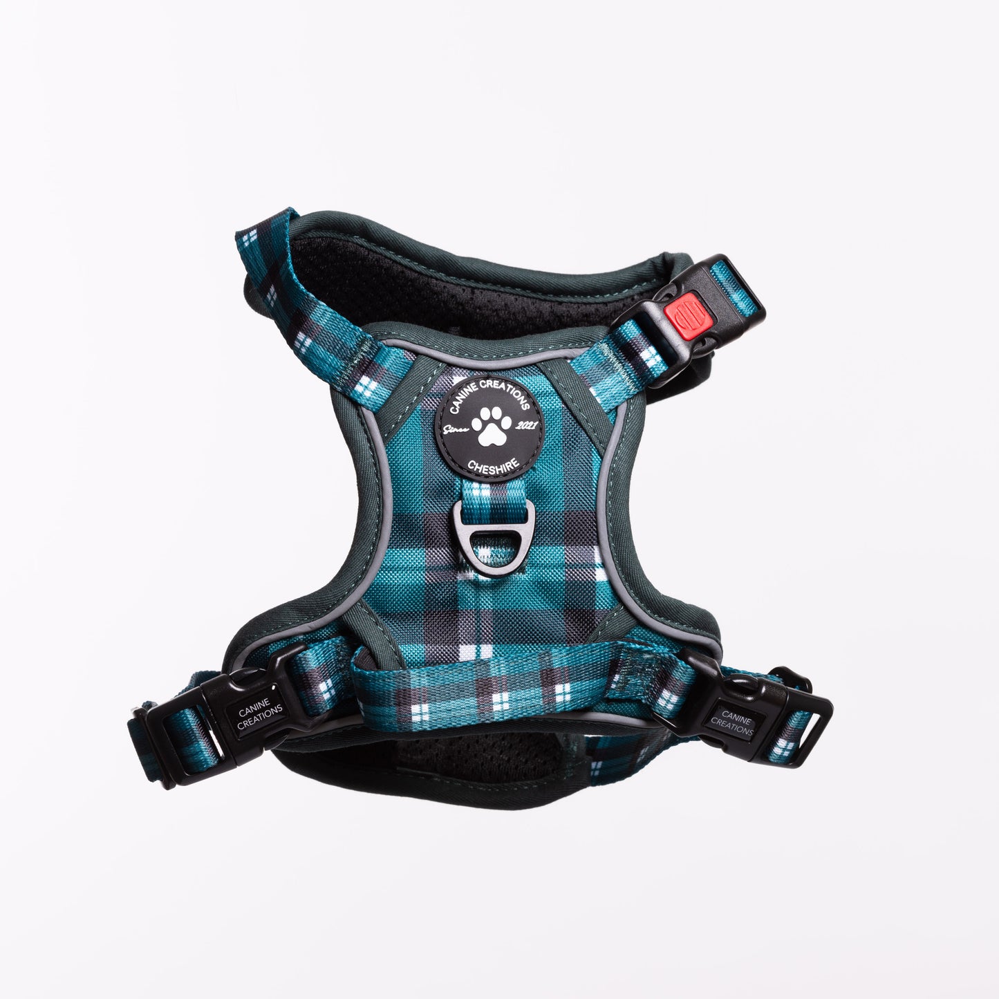 Harness, Lead & Poo Bag Bundle - Chequered